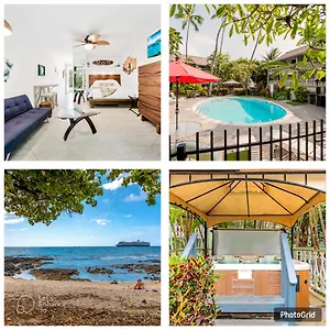 Downtown Hawaiian Theme With Hot Tub, Pool & - Kona Islander Aparthotel